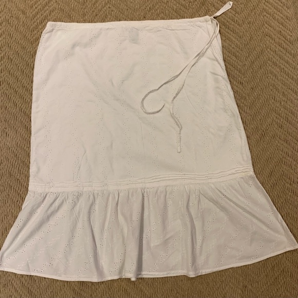 GAP | 12 | white lace skirt, cotton lined, - Picture 1 of 4